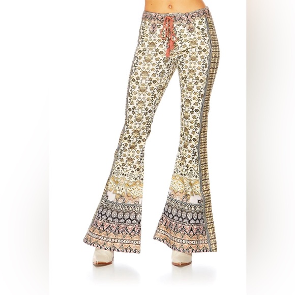 🌸 Camilla Soul Sisters Cordroy Stretch Flared Trouser Small - Picture 6 of 13